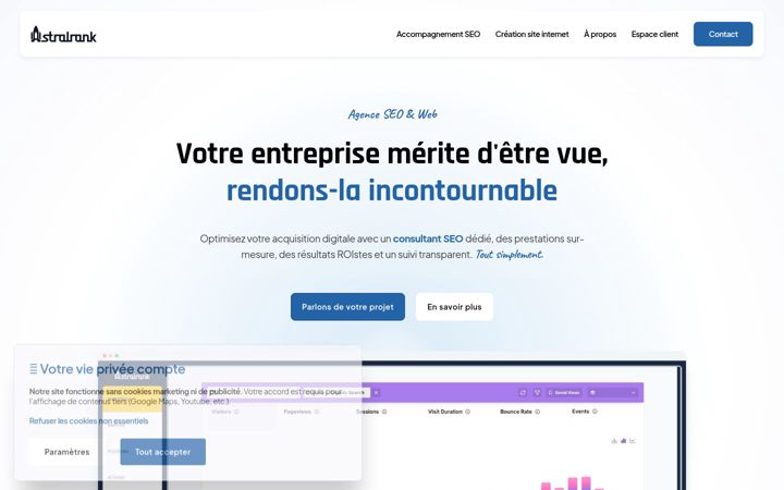 Screenshot of astralrank.com