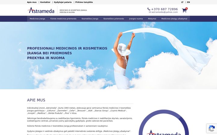 Screenshot of astrameda.com