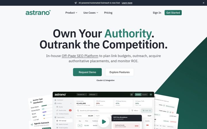 Screenshot of astrano.com