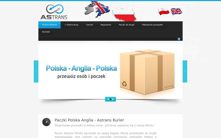 Screenshot of astrans-przewozy.pl