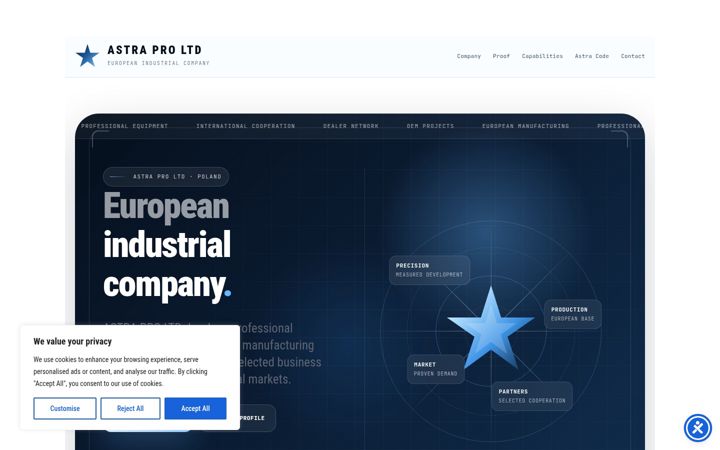 Screenshot of astrapro-ltd.com