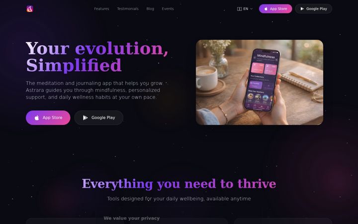 Screenshot of astrara.com