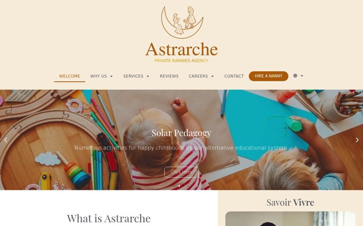 Captură de ecran a astrarche.com
