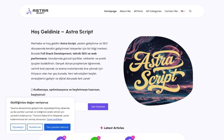 Screenshot of astrascript.com