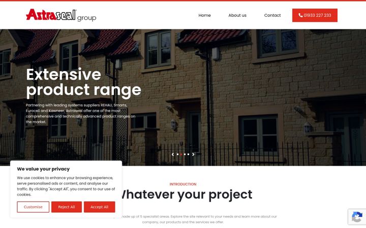 Screenshot of astraseal.co.uk