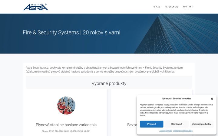 Screenshot of astrasecurity.sk
