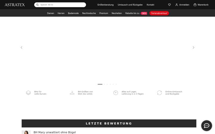 Screenshot of astratex.de