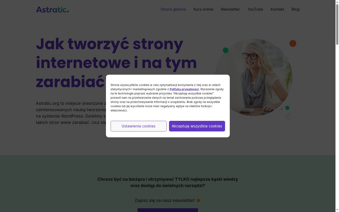 Screenshot tal-banner tal-kunsens muri qabel kwalunkwe interazzjoni
