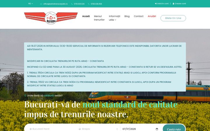 Screenshot of astratranscarpatic.ro