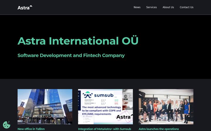 Screenshot of astraup.com
