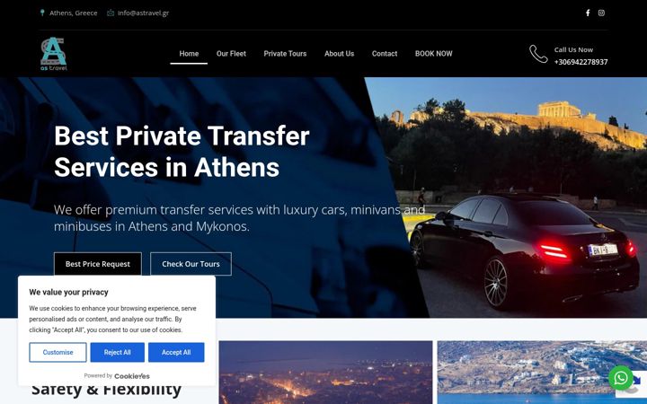 Screenshot of astravel.gr