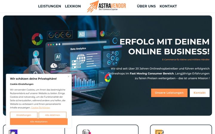 Zrzut ekranu astravendor.com