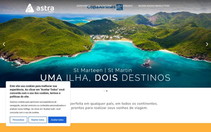 Snimka zaslona za astraviagens.com.br