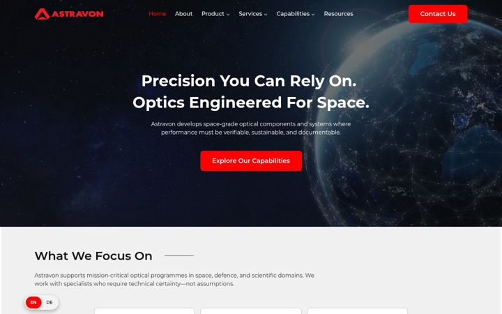 Screenshot of astravon.com
