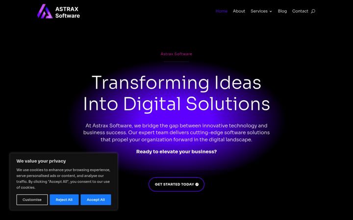 Zrzut ekranu astraxsoftware.com