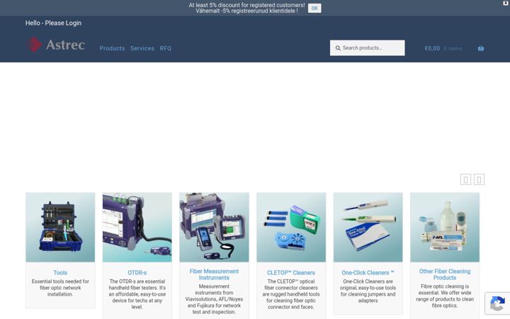 Screenshot of astrectele.com