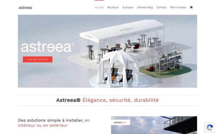 Zrzut ekranu astreea-france.com
