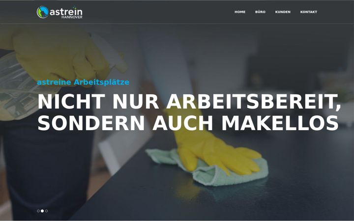 Screenshot of astrein-bueroreinigung.de