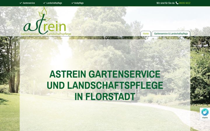 Screenshot of astrein-gartenservice.de