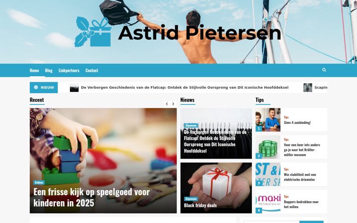 Skærmbillede af astrid-pietersen.nl