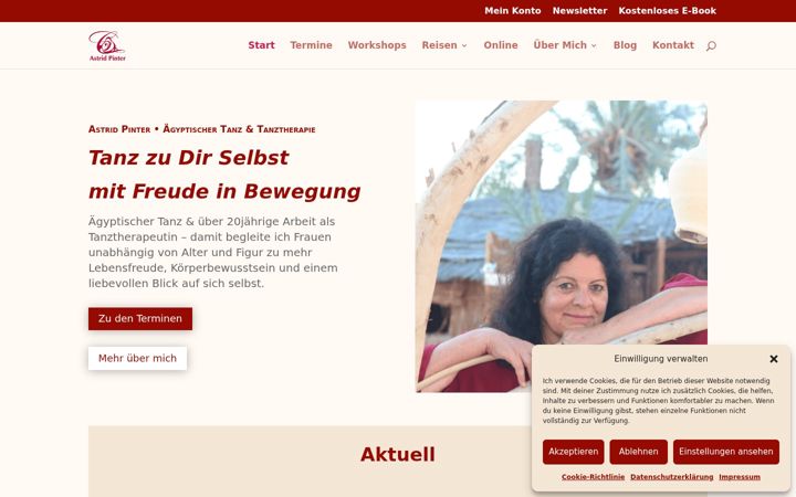 Zrzut ekranu astrid-pinter.at