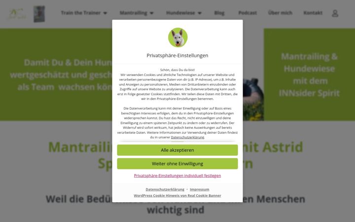 Screenshot ta' astrid-sperlich.de