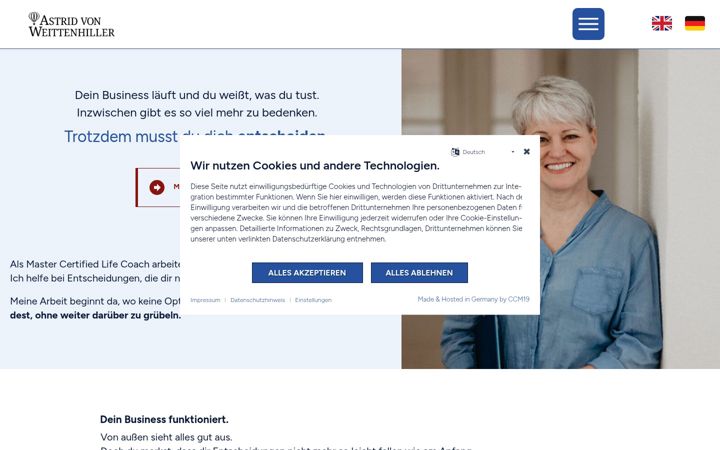 Screenshot of astrid.coach