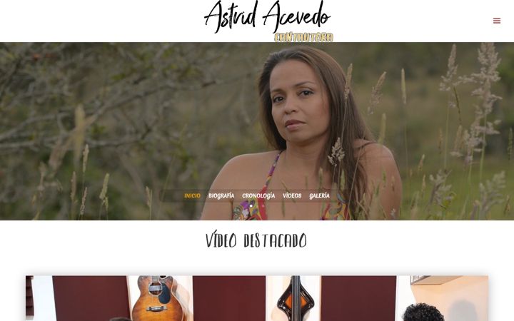 Capture d'écran de astridacevedo.com