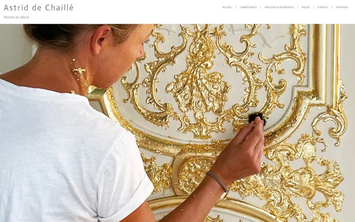 Screenshot of astriddechaille.com