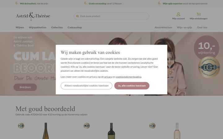 Screenshot of astridentherese.nl