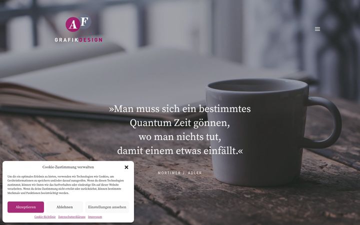 Screenshot ta' astridfarthmann.de