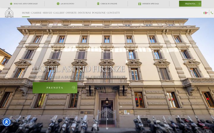 Screenshot of astridhotelfirenze.com