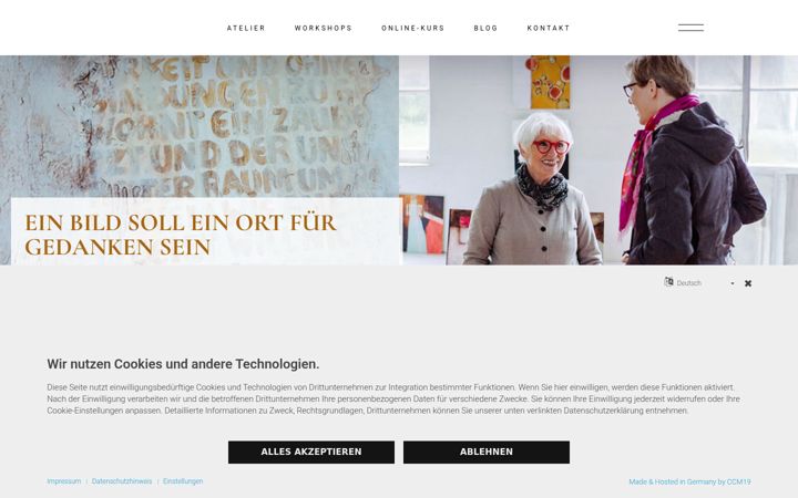 Skærmbillede af astridkeimer.de