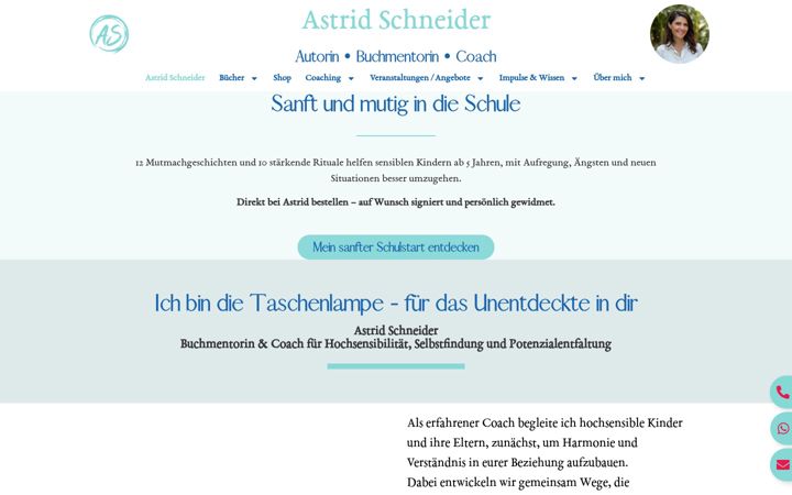 Ekrano kopija astridschneider.com