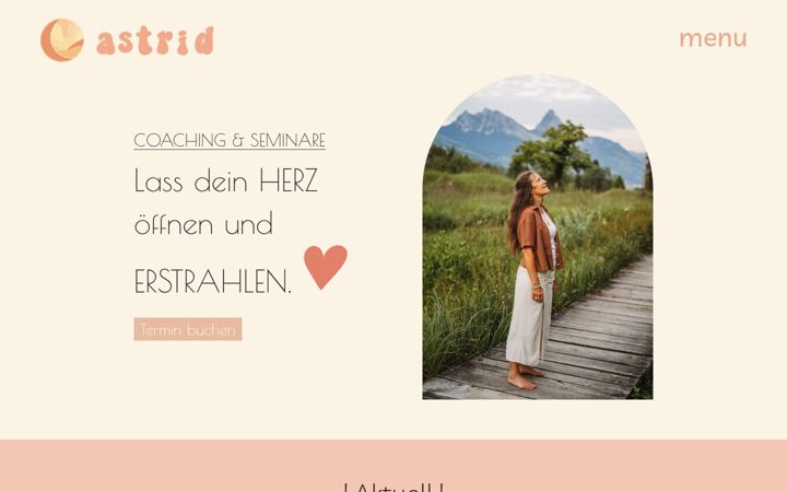 Screenshot von astridschuler.ch