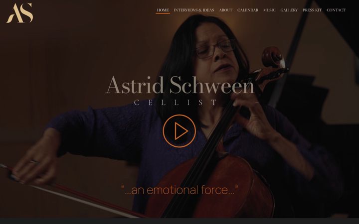 Ekrano kopija astridschween.com