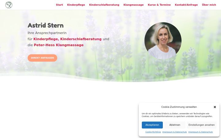 Captura de ecrã de astridstern.net