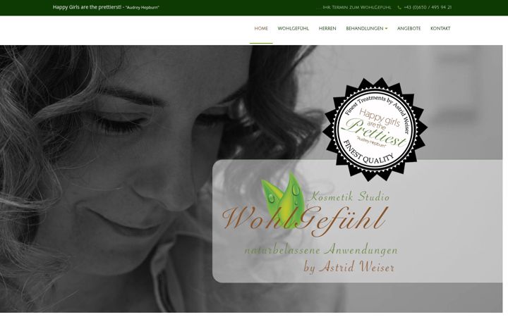 Screenshot of astridweiser.at