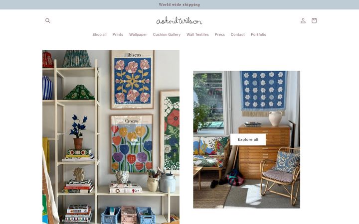 Screenshot of astridwilson.com