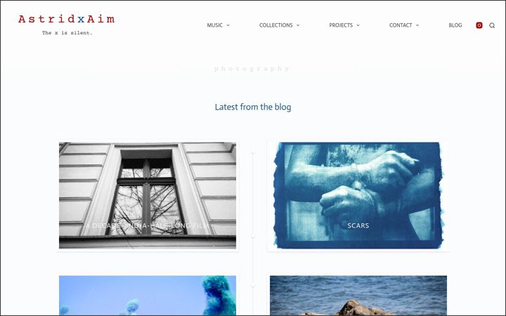 Screenshot of astridxaim.eu