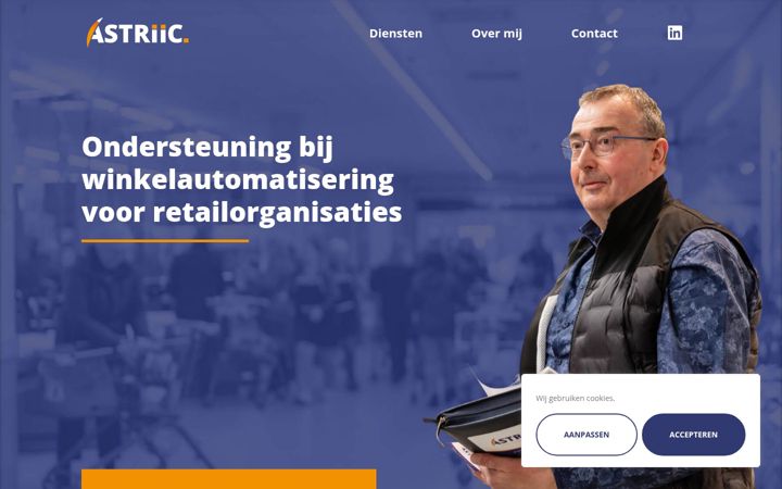 Snímek obrazovky astriic.nl