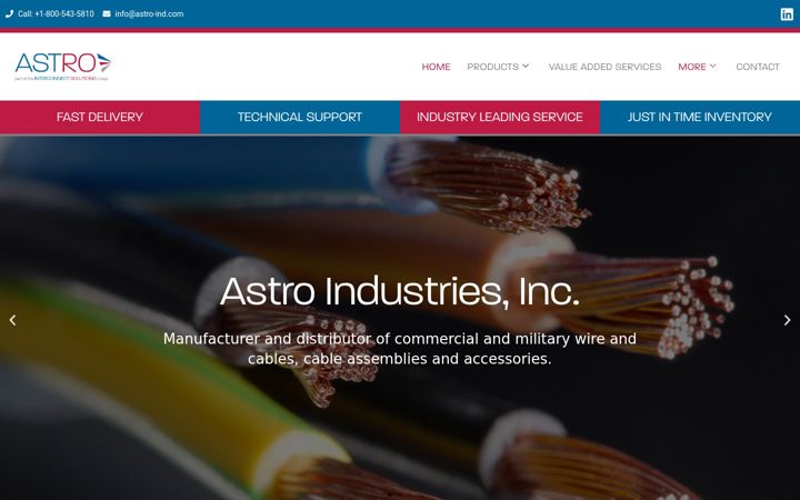 Captura de pantalla de astro-ind.com