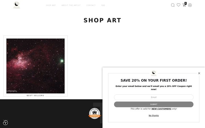 Captura de pantalla de astro-mints.com