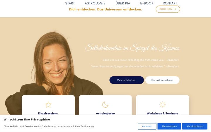 Snímek obrazovky astro-mit-herz.de