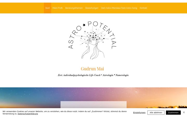Captura de pantalla de astro-potential.com