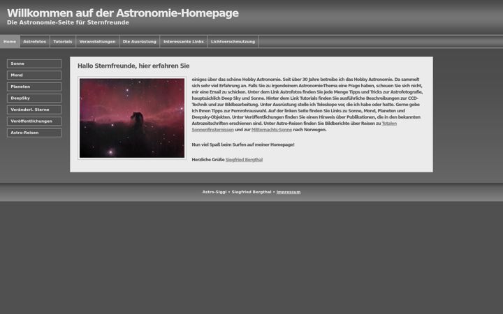 Screenshot of astro-siggi.de