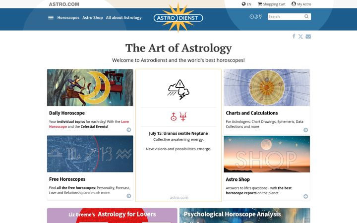 Képernyőkép: astro.com