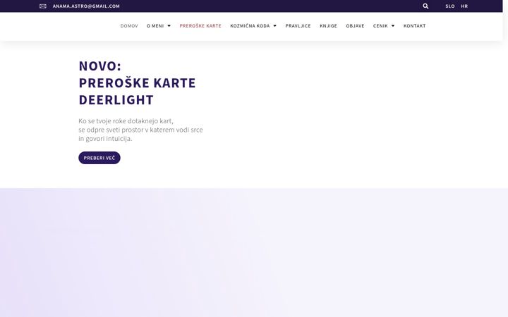 Screenshot of astroanama.com