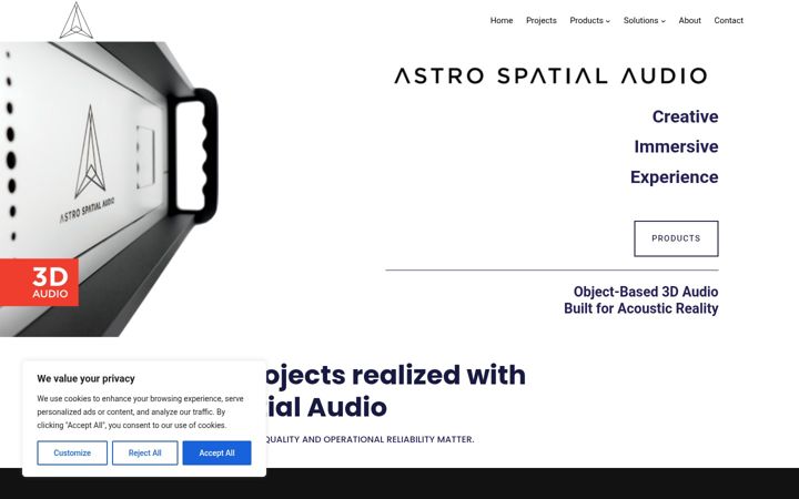 Screenshot of astroaudio.eu