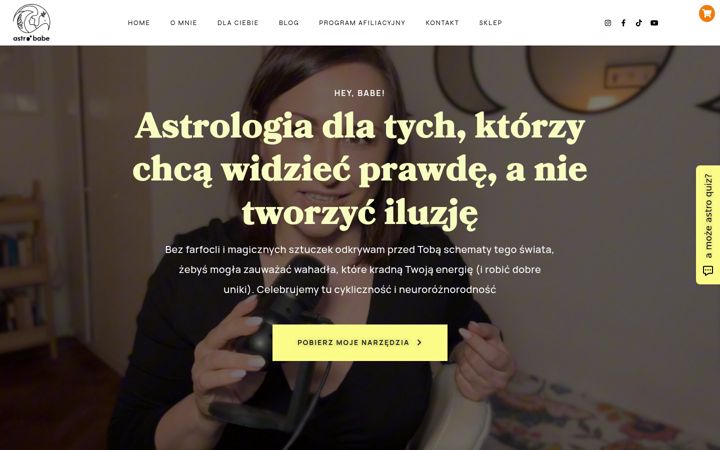Screenshot von astrobabe.pl